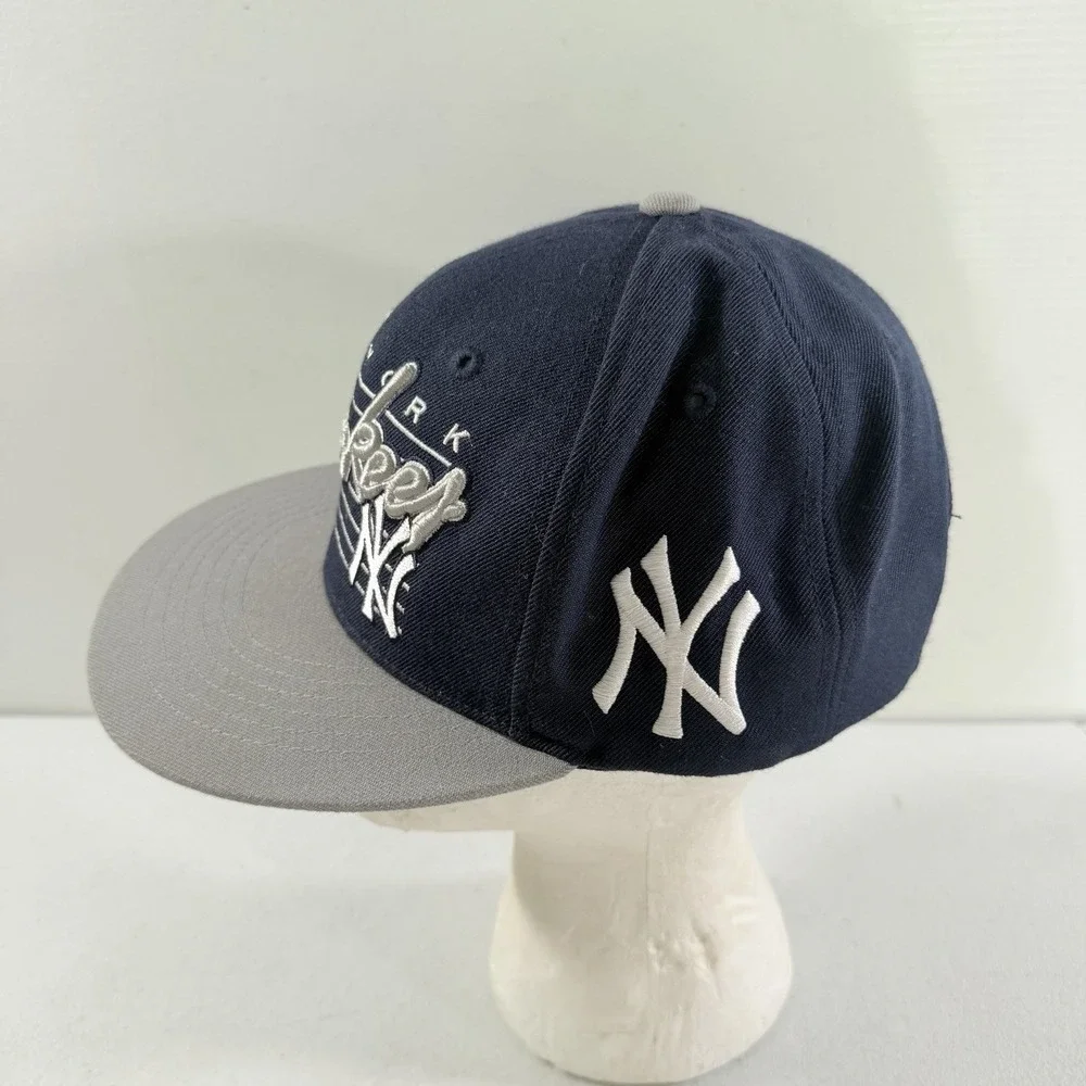 New York Yankees MLB‎ '47 Brand Navy Spell Out Embroidered SnapBack Hat Cap